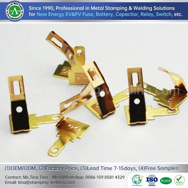 Brass Stamping Parts For EV Fuse