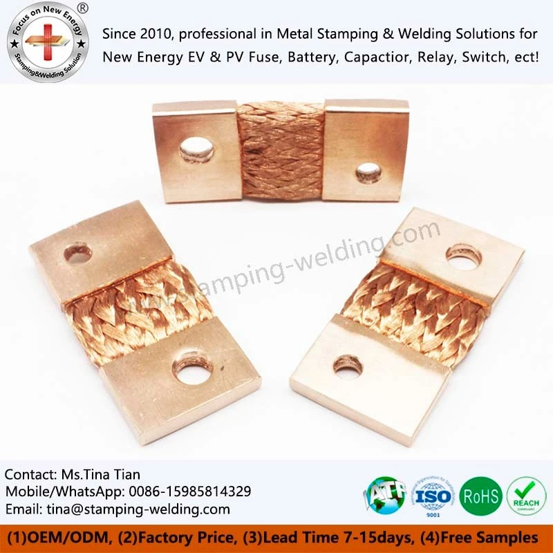 Copper braided flexible connectors