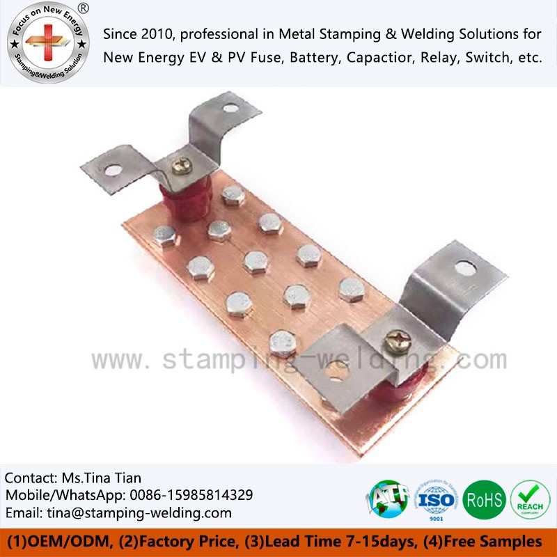 Grounding Red Copper Bus