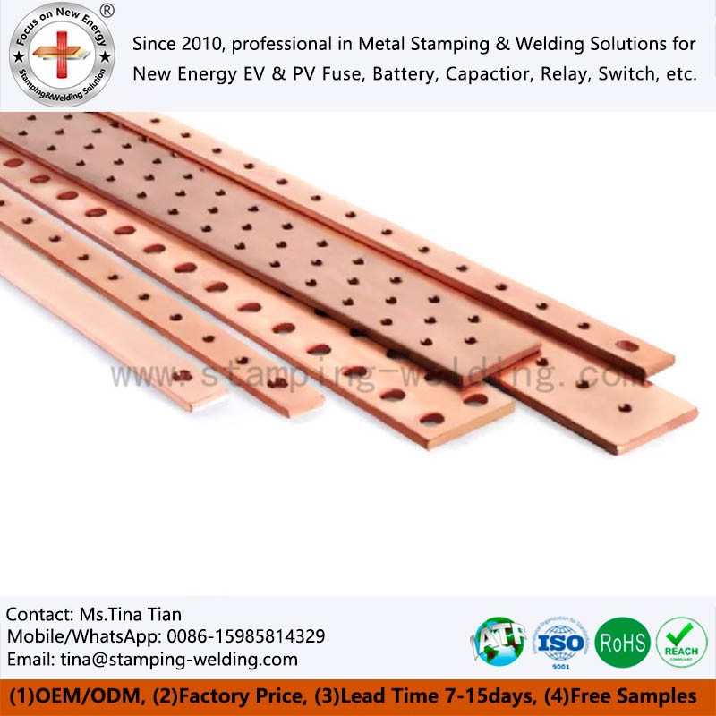 Earthing Red Copper Busbar