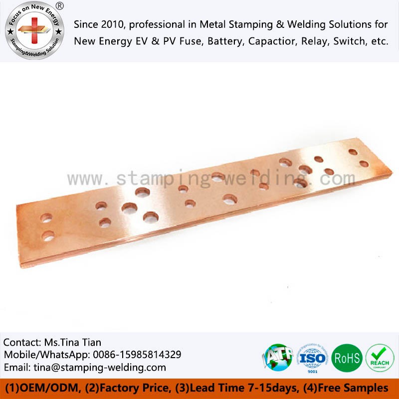 Red Copper Busbar for Grounding