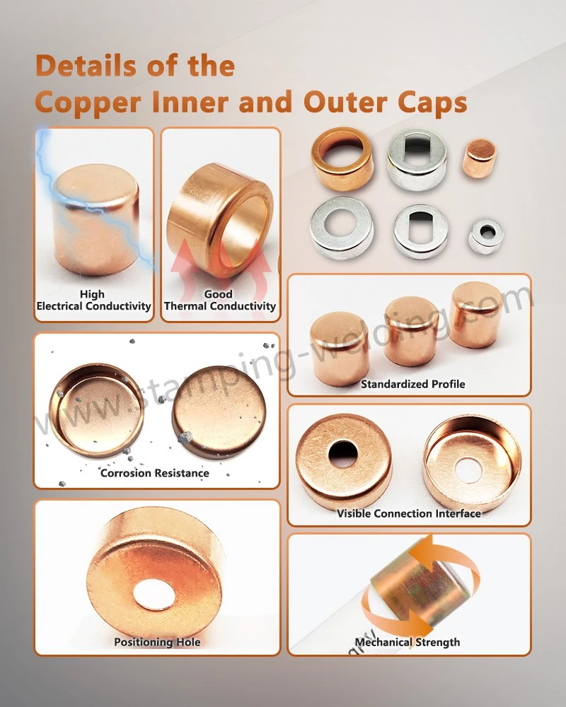 Details of the Copper cap fittings Details of the Copper cap fittings