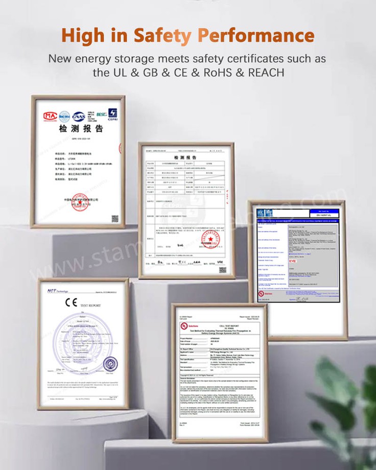 Certificates for Battery Energy Storage Cabinet Certificates for Battery Energy Storage Cabinet