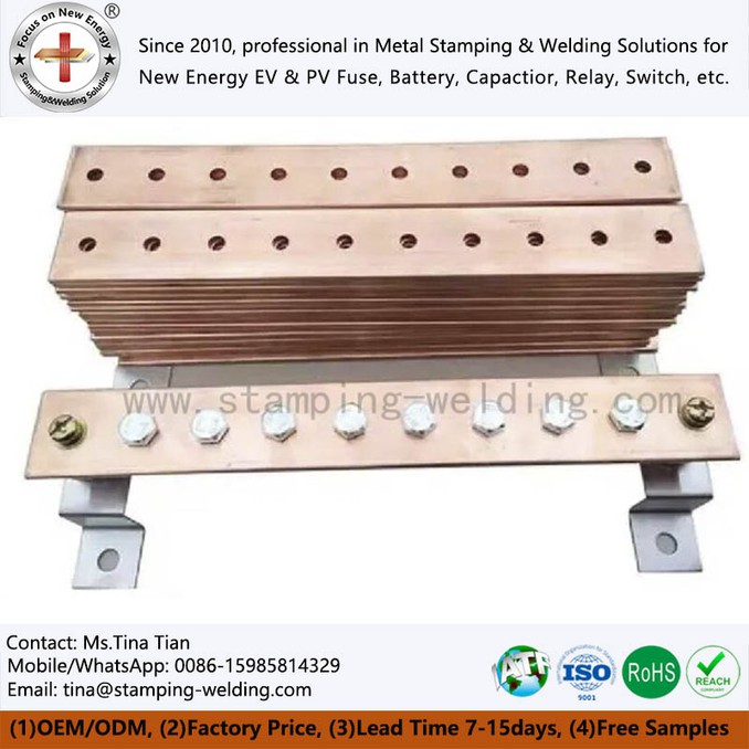 Grounding Red Copper Busbar Grounding Red Copper Busbar